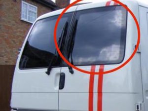 VW T4 O/S Twin Rear Door Window In Privacy Tint (Offside)