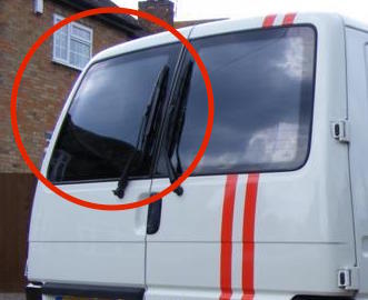 VW T4 N/S Twin Rear Door Window In Privacy Tint (Nearside)