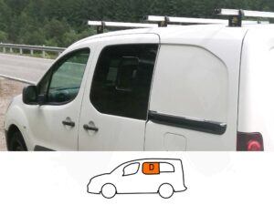 Partner/Berlingo N/S/F Opening Window in Privacy Tint