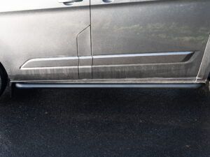 Transit Custom Matt Black Sportline Style Sidebars (SWB L1) - Image 4