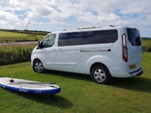 Alternative view of Ford Transit Custom N/S/R Fixed Window in Privacy Tint (LWB)