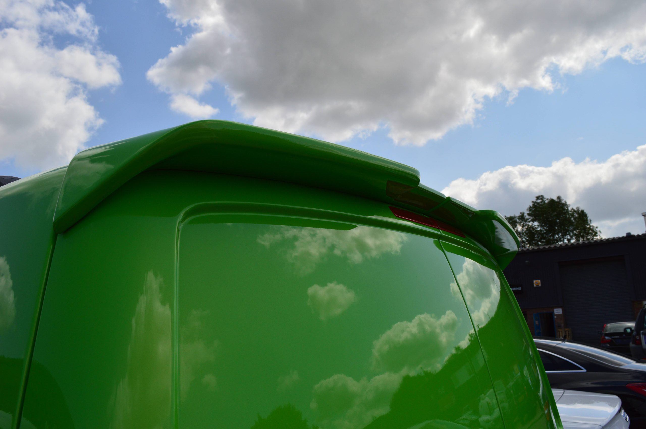 T5/T5.1/T6/T6.1 Sportline Style Rear Spoiler - Twin Door (PRIMED) - Image 4