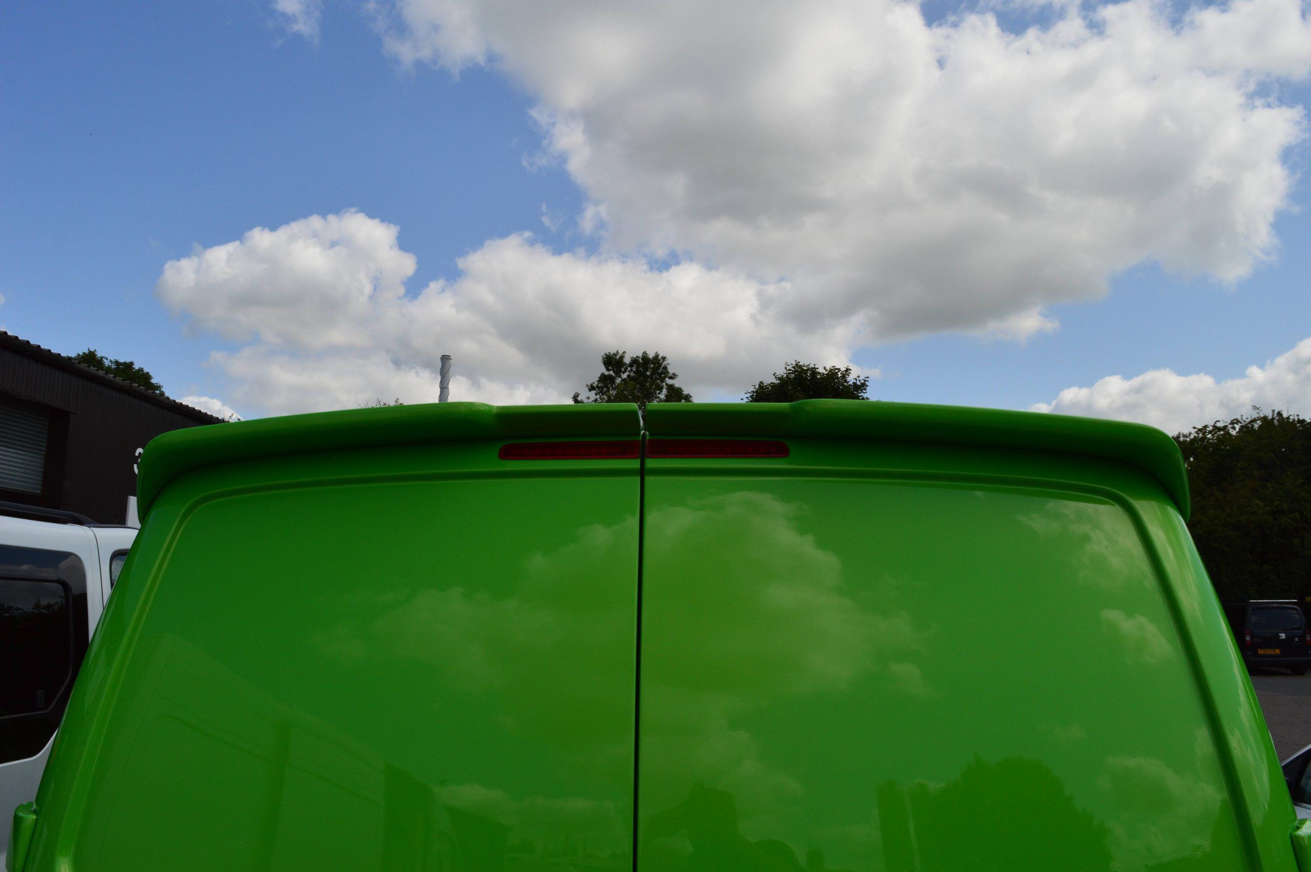 T5/T5.1/T6/T6.1 Sportline Style Rear Spoiler - Twin Door (PRIMED) - Image 5