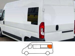 Ducato/Boxer/Relay/Movano (LWB L3) N/S Rear Fixed Window In Privacy Tint