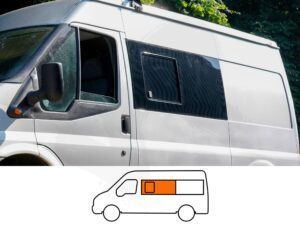 Ford Transit N/S/F Opening Window in Privacy Tint MWB/LWB