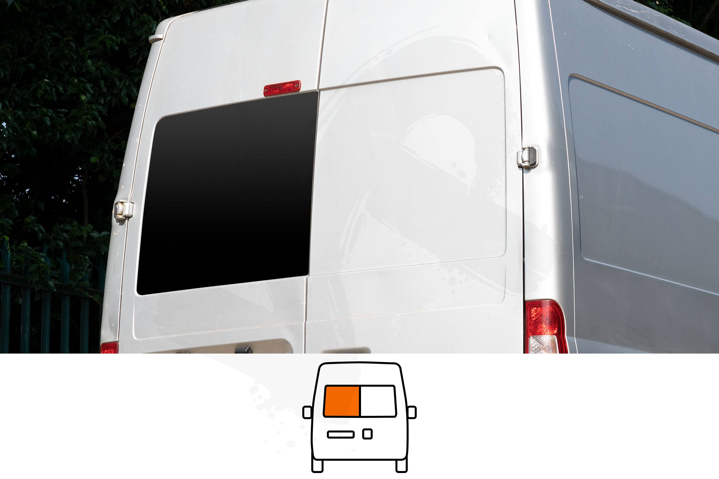 Ford Transit Nearside Back Door Window In Privacy Tint