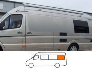Sprinter 06-25/Crafter 06-17 LWB/XLWB N/S/R Fixed Window in Privacy Tint