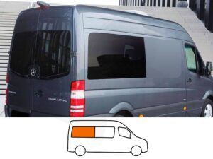 Sprinter 06-25 /Crafter 06-17 O/S/R Fixed Window in Privacy Tint MWB