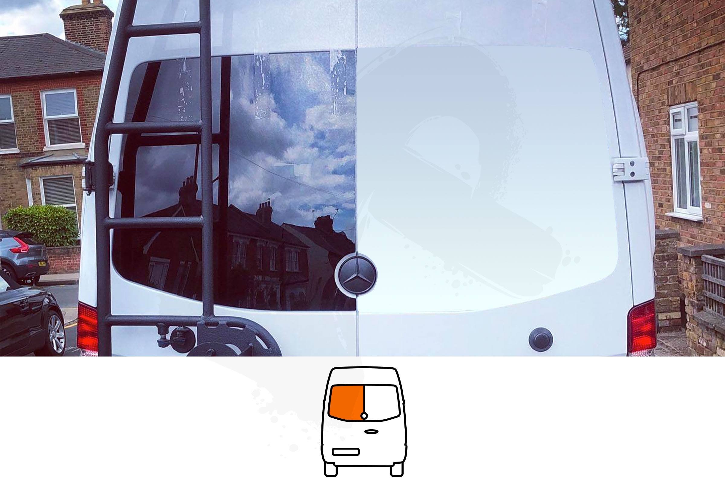 Sprinter/Crafter Nearside Back Door Glass In Privacy Tint