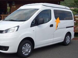 Nissan NV200 N/S/F Opening Window in Privacy Tint - Image 3