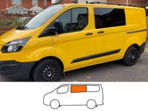 Ford Transit Custom N/S/F Fixed Window in Privacy Tint (SWB/LWB)