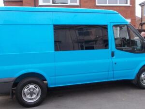 Ford Transit O/S/F Opening Window in Privacy Tint SWB - Image 3