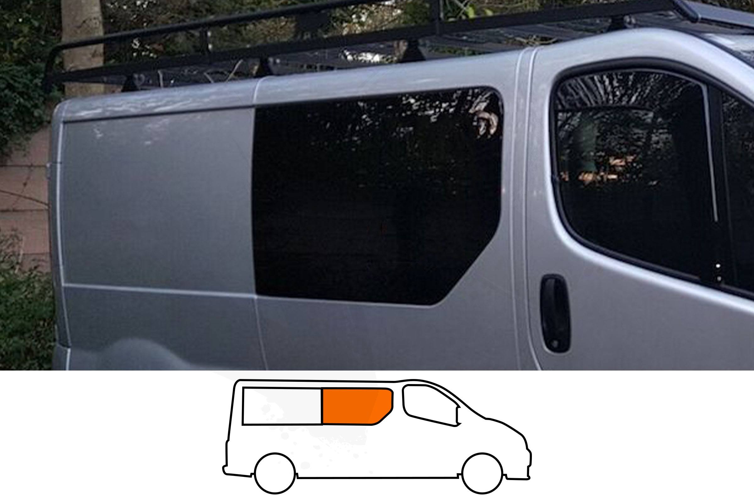 Trafic/Vivaro/Primastar O/S/F Fixed Window in Privacy Tint
