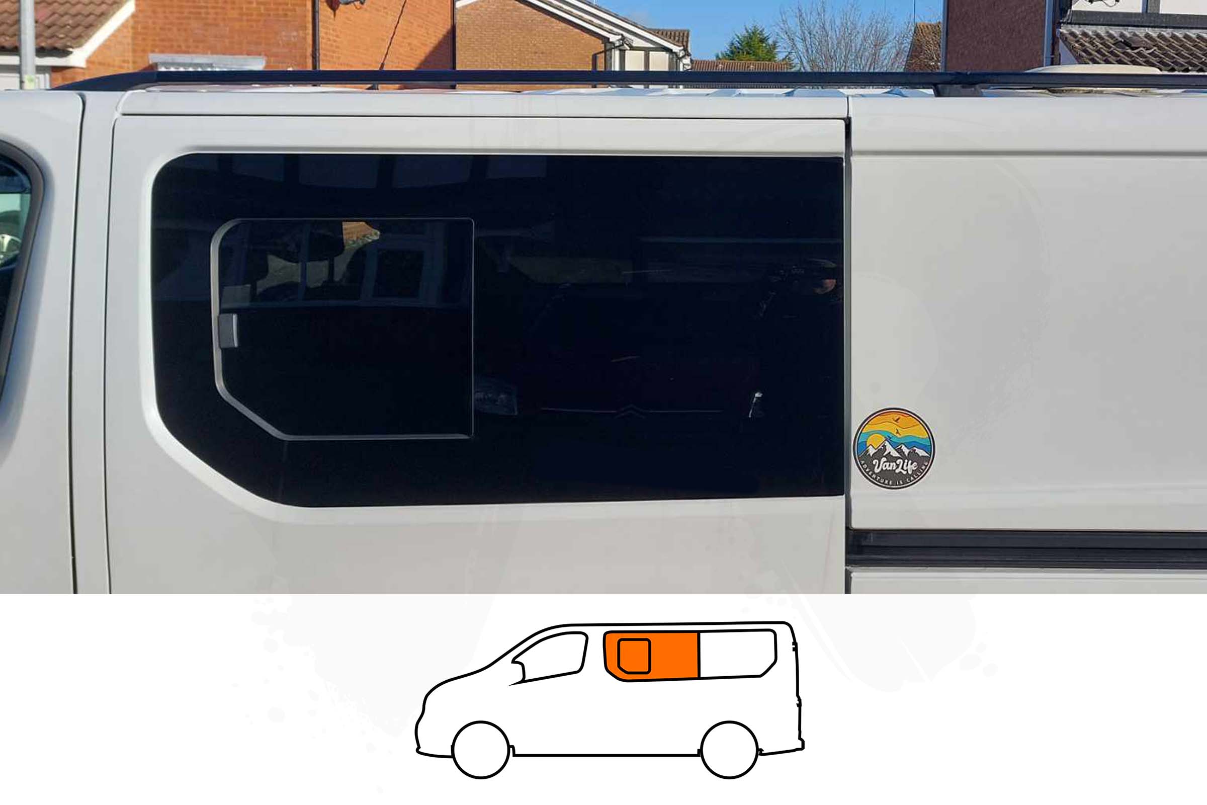 Trafic/Vivaro/NV300 X82 (2014 >) N/S/F Opening Window in Privacy Tint