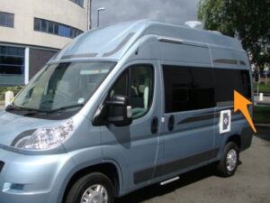 Alternative view of Ducato/Boxer/Relay/Movano (SWB) N/S Rear Fixed Window In Privacy Tint