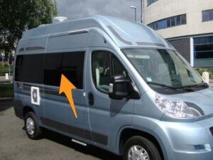 Alternative view of Ducato/Boxer/Relay/Movano (SWB) O/S Front Fixed Window In Privacy Tint