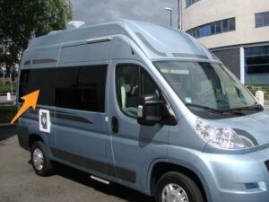 Alternative view of Ducato/Boxer/Relay/Movano (SWB) O/S Rear Fixed Window In Privacy Tint