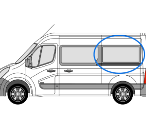 Renault Master 2010> N/S/Rear (MWB) (Nearside)
