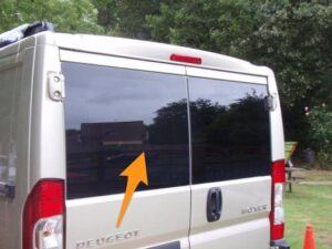 Alternative view of Ducato/Boxer/Relay/Movano N/S Back Door Window In Privacy Tint