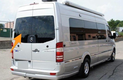 Sprinter/Crafter Nearside Back Door Glass In Privacy Tint - Image 2