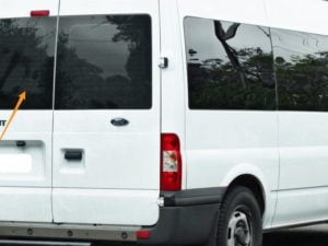 Ford Transit Nearside Back Door Window In Privacy Tint - Image 3