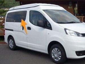 Nissan NV200 O/S/F Opening Window in Privacy Tint - Image 3