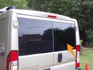 Alternative view of Ducato/Boxer/Relay/Movano O/S Back Door Window In Privacy Tint