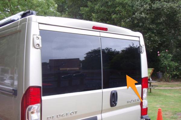 Ducato/Boxer/Relay/Movano O/S Back Door Window In Privacy Tint - Image 2