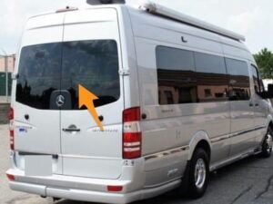 Alternative view of Sprinter/Crafter Offside Back Door Glass In Privacy Tint