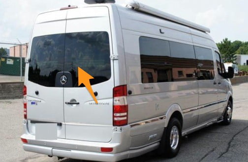 Sprinter/Crafter Offside Back Door Glass In Privacy Tint - Image 2