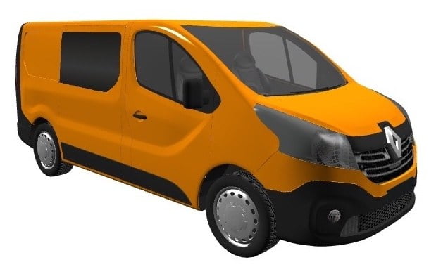 Trafic/Vivaro/NV300 X82 (2014 >) O/S/F Fixed Window in Privacy Tint - Image 2