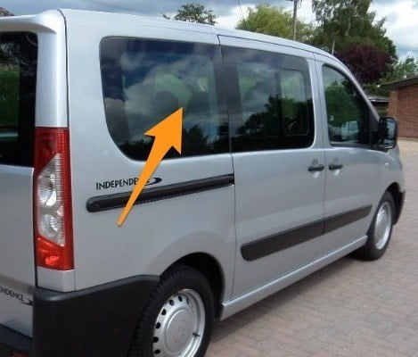 Expert/Dispatch/Scudo/Proace O/S Rear Fixed Window In Privacy Tint (LWB) - Image 2