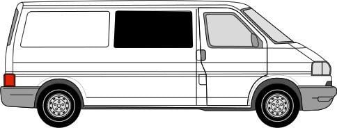 VW T4 O/S/Front Fixed Window In Privacy Tint (Offside) - Image 2