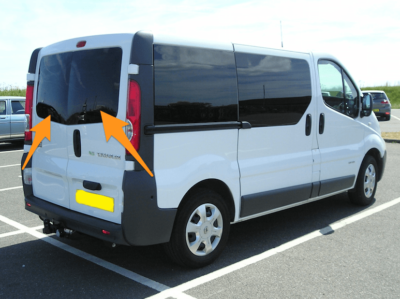 Renault Trafic Offside Back Door Glass In Privacy Tint