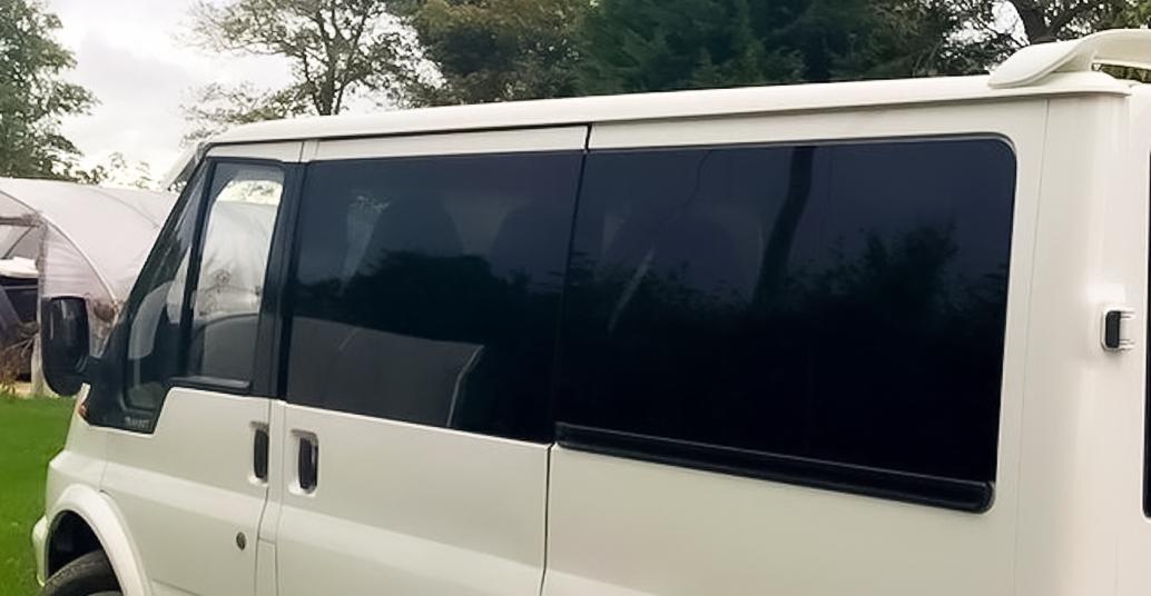 Ford Transit N/S/F Fixed Window in Privacy Tint SWB