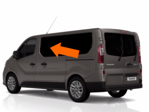 Trafic/Vivaro/NV300 X82 (2014 >) N/S/F Fixed Window in Privacy Tint - Image 3
