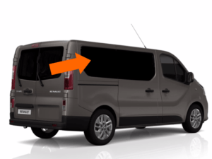 Renault Trafic 2014 X82 O/S/R (Rear) Fixed Window in Privacy Tint LWB