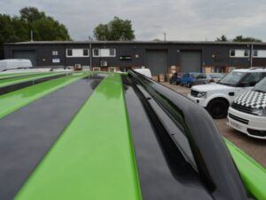 T5/T5.1/T6/T6.1 42mm Matt Black Steel Roof Bars - SWB - Image 7