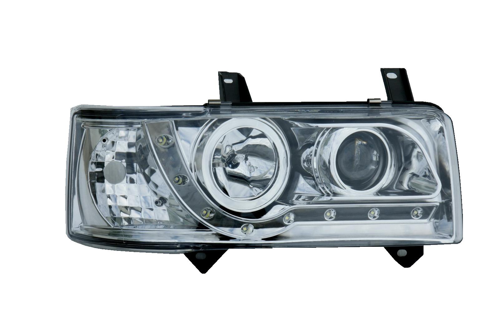 T4 Chrome LED DRL Headlamps w/Normal Indicator (PHL9043)