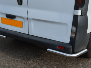 Renault Trafic Mirror Polished Stainless Steel Rear Guard Bars