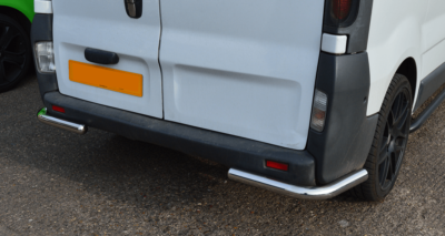 Renault Trafic Mirror Polished Stainless Steel Rear Guard Bars