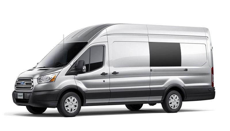 Ford Transit 2013> MK8/T18 N/S/M Fixed Window in Privacy Tint LWB/XLWB