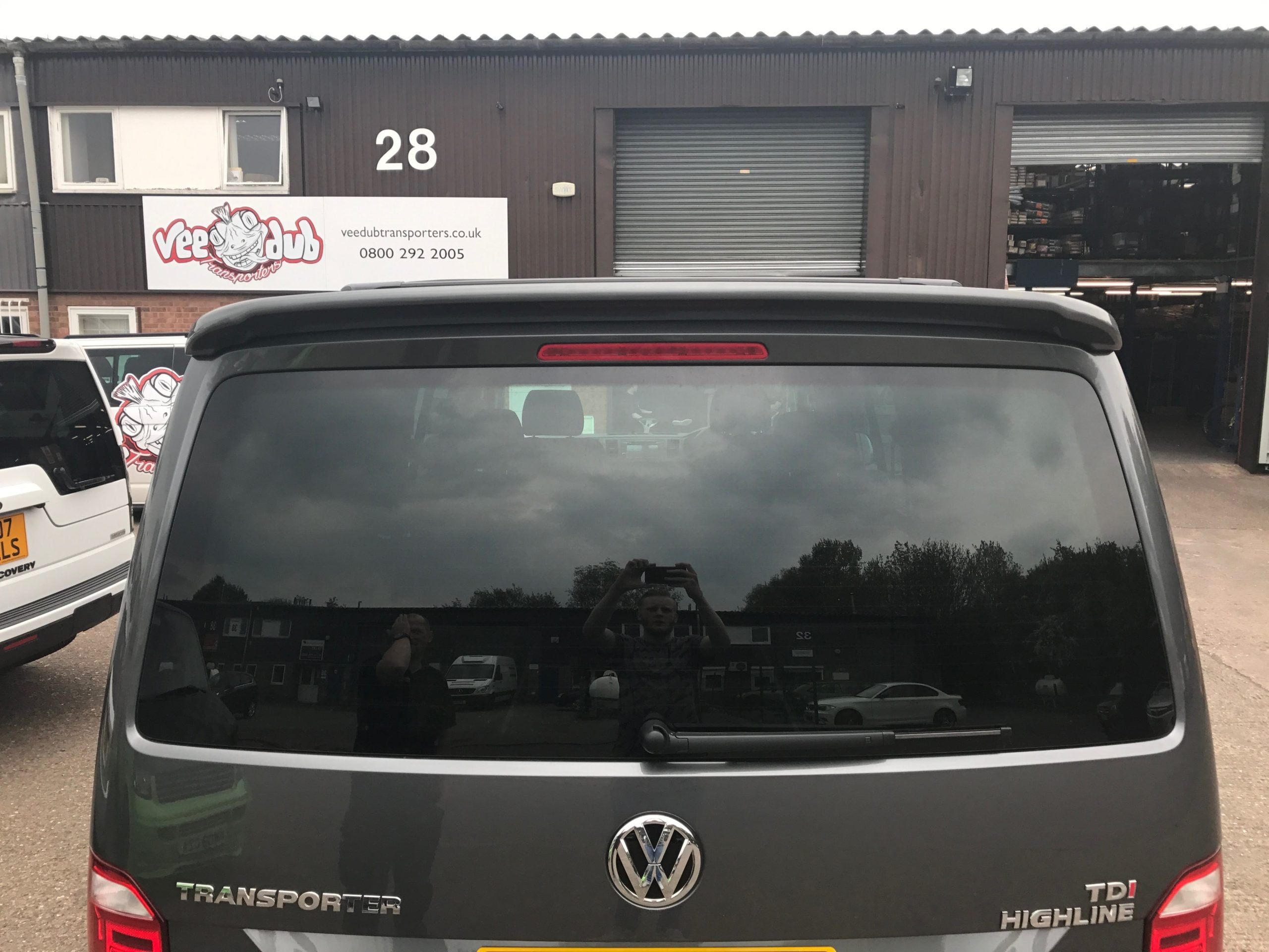 T6/T6.1 OEM Style Rear Spoiler - Tailgate (PRIMED) - Image 7