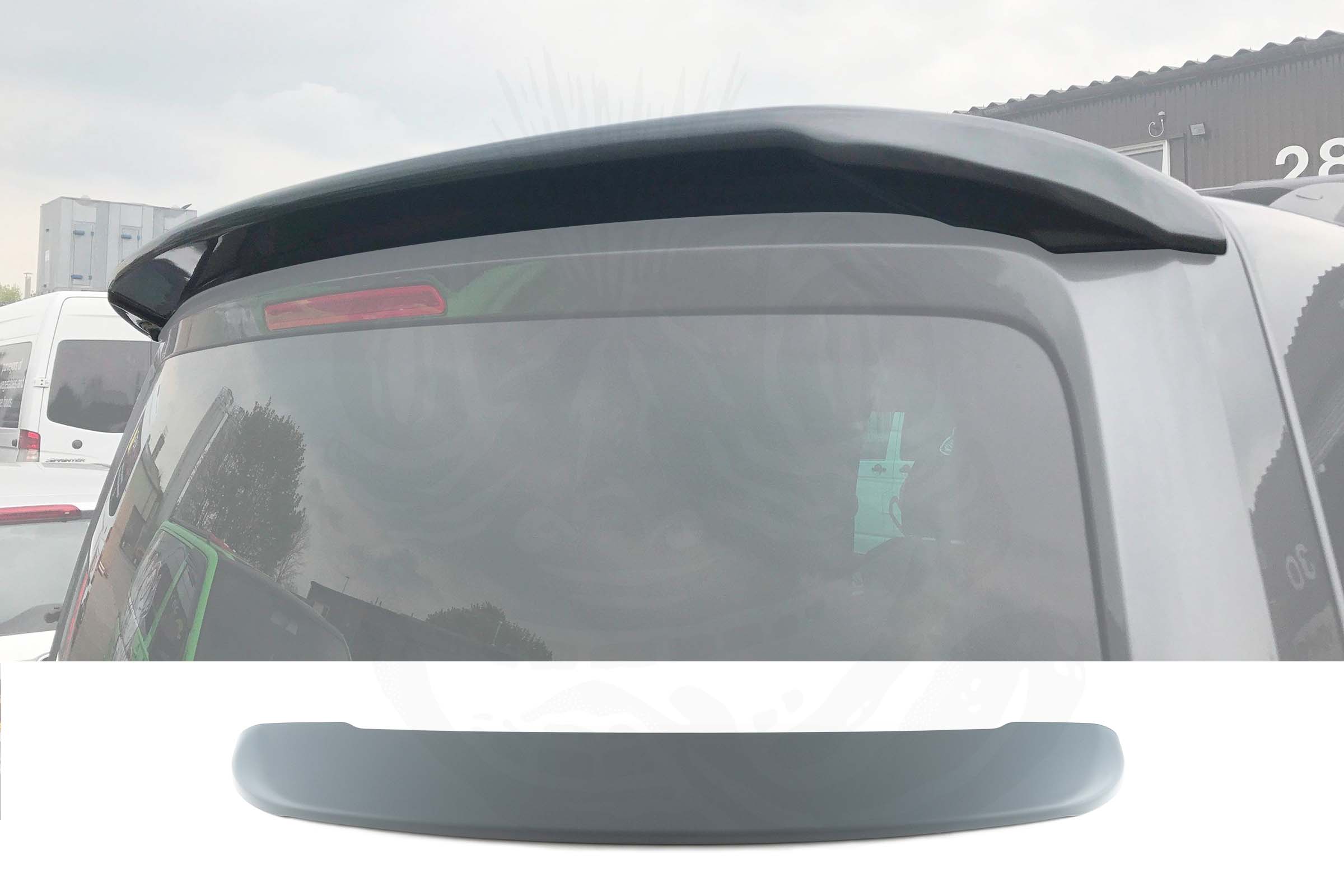 T6/T6.1 OEM Style Rear Spoiler - Tailgate (PRIMED) - Image 2