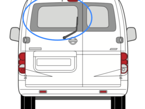 Nissan NV200 Nearside Back Door Glass In Privacy Tint - Image 3