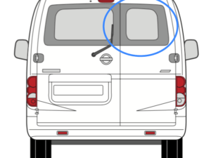 Nissan NV200 Offside Back Door Glass In Privacy Tint - Image 3