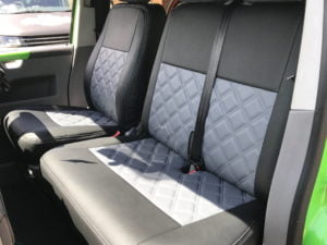 T6/T6.1 Diamond Stitch Seat Covers - Grey