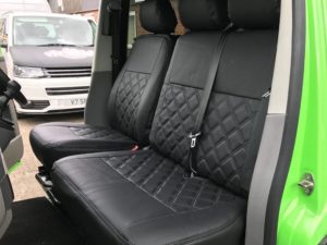 T6/T6.1 Diamond Stitch Seat Covers - Black