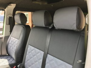 T5/T5.1 Diamond Stitch Seat Covers - Grey - Image 4