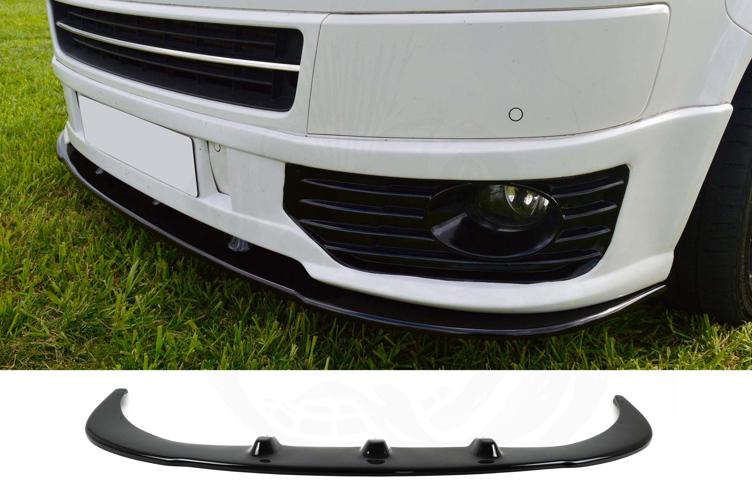 T5.1 Facelift 2010> Gloss Black Sportline Style Front Splitter